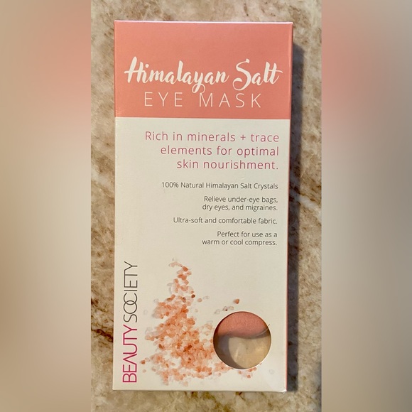 🟡 BEAUTY SOCIETY HIMALAYAN SALT EYE MASK - BRAND NEW 🟡 - Picture 1 of 2